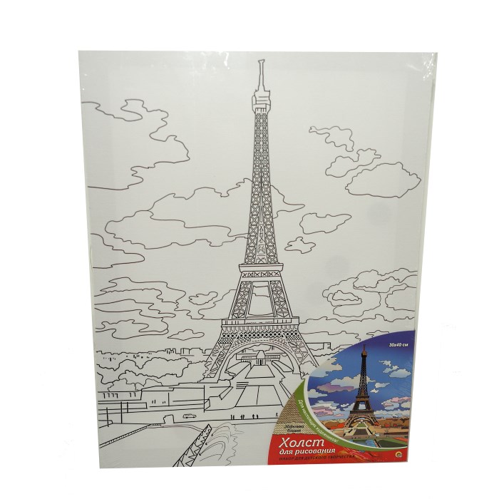 Эйфелева башня — раскраска для детей. Распечатать бесплатно.